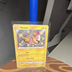 Pokemon Yamper SV039/SV122 Shining Fates Shiny Vault Shiny Holo Rare 70 HP - Image 1