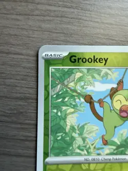 Pokemon TCG Grookey 14/167 Reverse Holo Twilight Masquerade LP - Image 2