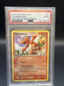 2004 Pokemon TCG Fire Red & Leaf Green Charmeleon 31/112 PSA 9 - Image 1
