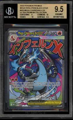 Pokemon Mega Charizard X ex Ultra-Premium Coll. Promo #023 BGS 9.5 - Image 1