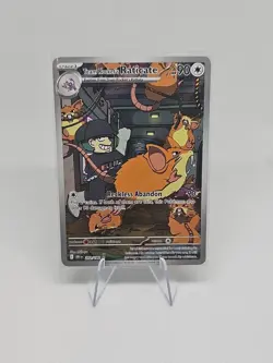 Pokemon TCG Team Rockets Raticate 202/182 Destined Rivals Illustration Rare - Image 1