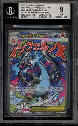 Pokemon Mega Charizard X ex Ultra-Premium Coll. Promo #023 BGS 9 Mint - Image 1