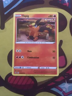 Pokemon Tepig SWSH172 - Black Star Promo - Excellent - Image 1