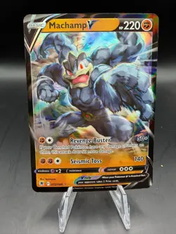 TCG POKEMON MACHAMP V FULL ART HOLO 072/189 ASTRAL RADIANCE - Image 1