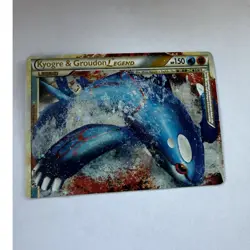 Pokemon TCG Kyogre & Groudon LEGEND (Top) 87/90 Undaunted Holo 150HP - Image 1