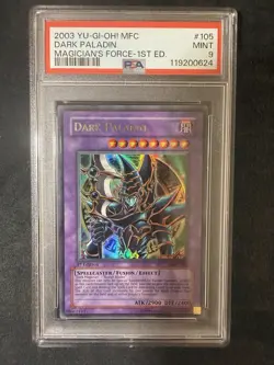 Konami Yu-Gi-Oh! Dark Paladin Magician's Force 1st Ed Ultra Rare PSA 9 MFC-105 - Image 1