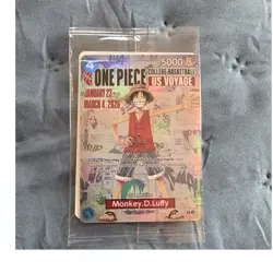 Bandai Namco One Piece Card Game Monkey D. Luffy Full Art Holo 5000 4C - Image 1