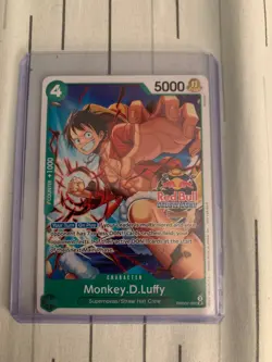 Monkey.D.Luffy (Red Bull Double Don!!) PRB02-005 One Piece Promotion Cards... - Image 1