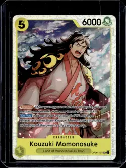 2024 One Piece Wings of The Captain Kouzuki Momonosuke Super Rare #OP06-107 - Image 1