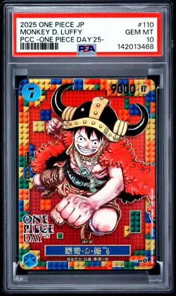 Monkey D. Luffy PSA10 2025 One Piece Japanese-One Piece Day'25- #110 - Image 1