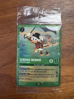 Disney Lorcana Scrooge McDuck S.H.U.S.H. Agent 36 EN 10 Foil Promo Sealed - Image 1