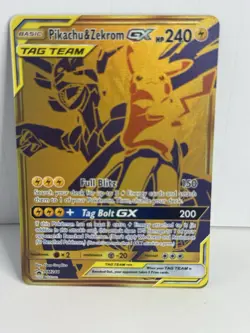 2021 Pokemon Pikachu & Zekrom GX Tag Team SM248 Trading Card Full Blitz - Image 1