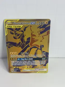 2021 Pokemon Pikachu & Zekrom GX Tag Team SM248 Trading Card Full Blitz - Image 2