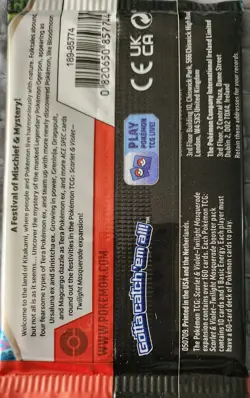 Pokemon Twilight Masquerade (1) Booster Pack - 10 Cards / Pack - SEALED - Image 2