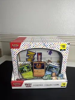 Pokemon TCG 151 Poster Collection 5 Boxes Display Case - Image 1