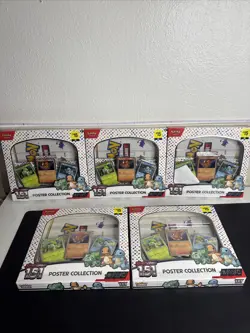 Pokemon TCG 151 Poster Collection 5 Boxes Display Case - Image 5