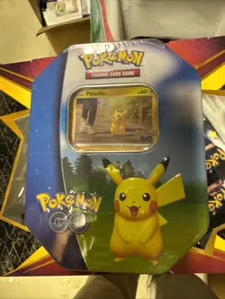 Pokemon TCG: Sword & Shield Pokemon GO Tin Pikachu - New - Sealed - Image 1