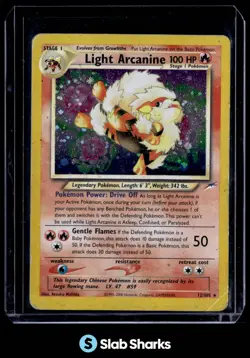2002 POKEMON NEO DESTINY #12/105 LIGHT ARCANINE HOLO - Image 1
