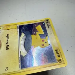 Pikachu Corrected Back ~ POP Series 5 12/17 ~ Holo Pokemon Card ~ Played - Image 5