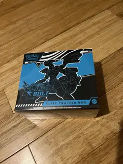 Pokemon TCG Cards Scarlet Violet BLACK BOLT ETB Elite Trainer Box - Image 1