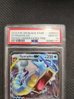 Pokemon Sun & Moon Black Star SM212 Hidden Fates TIN Gyarados GX PSA 10 GEM MINT - Image 2