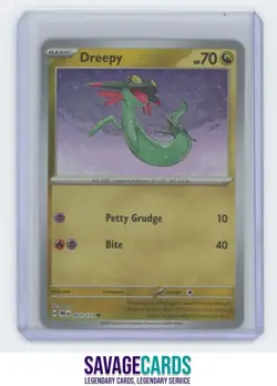 2025 Pokemon Prismatic Evolutions Dreepy #071/131 MASTERBALL REVERSE HOLO - Image 1