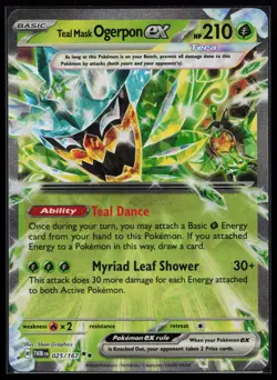 Teal Mask Ogerpon ex 025/167 SV06: Twilight Masquerade Pokemon Card - Image 1