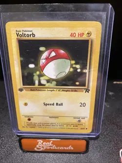 Voltorb 69/82 Pokemon Card TCG Team Rocket 1st Edition - Image 2