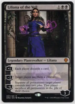 MTG Liliana of the Veil #97 Dominaria United Regular Non Foil NM/M - Image 1
