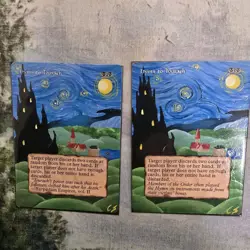 Hand Painted Mtg Magic The Gathering Alters 2x Hymn To Tourach - Image 1