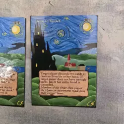 Hand Painted Mtg Magic The Gathering Alters 2x Hymn To Tourach - Image 2