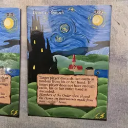 Hand Painted Mtg Magic The Gathering Alters 2x Hymn To Tourach - Image 3