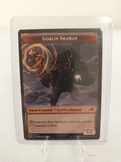 MTG Magic the Gathering Goblin Shaman Token Kamigawa Neon Dynasty (#008) NM - Image 1