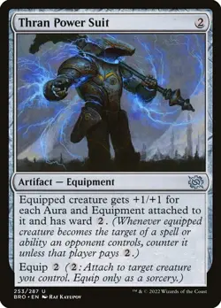 MTG Thran Power Suit FOIL The Brothers War Uncommon NM - Image 1