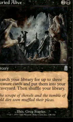 Magic The Gathering Odyssey Buried Alive #118/350 MTG TCG CCG 1btca - Image 1