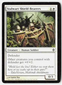 Stalwart Shield-Bearers 46 Common Rise of the Eldrazi Magic: The Gathering LP - Image 1