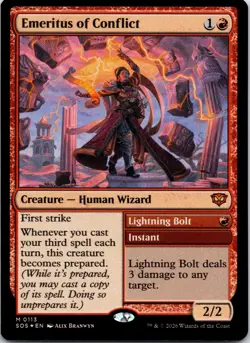 Emeritus of Conflict 113 Secrets of Strixhaven Magic: The Gathering Foil NM - Image 1