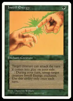MTG Fourth Edition - Instill Energy - Lightly played - Image 1