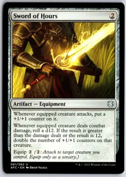 Sword of Hours 61 Commander: Adventures in the Forgotten Realms MTG NM/M - Image 1
