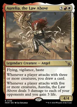 MTG Aurelia, the Law Above, Murders at Karlov Manor, Moderately Played, English - Image 1