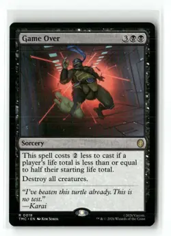 GAME OVER 18 Common TMNT Magic: The Gathering Near Mint - Image 1
