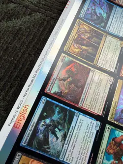 MTG FOIL Lorwyn Ecliised ECL Play Booster UNCUT Sheet Uncommons - Image 2
