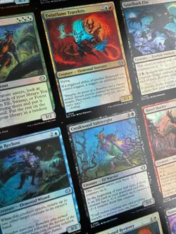 MTG FOIL Lorwyn Ecliised ECL Play Booster UNCUT Sheet Uncommons - Image 3