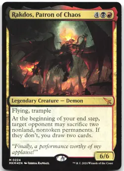 Rakdos, Patron of Chaos 224 Murders at Karlov Manor Magic: The Gathering Foil NM - Image 1