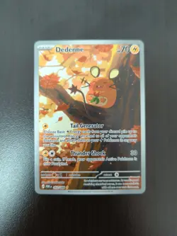 Pokemon TCG Dedenne Full Art POR 093/088 Holo Rare Basic 70 HP Card - Image 3