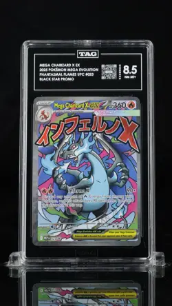 Mega Charizard x EX #023 Pokemon Black Star Promo TAG 8.5 NM - Image 1