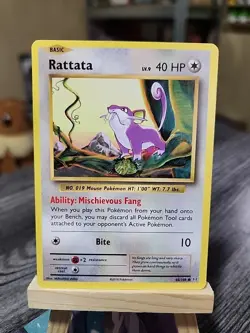 Rattata 66/108 Evolutions None Holo TCG Pokemon - Image 1
