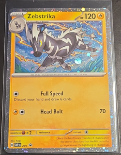Zebstrika 201 Sv: Scarlet & Violet Promo Cosmos Holo 120 HP Pokemon TCG - Image 1