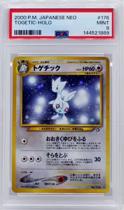 Pokemon Japanese Togetic Holo No. 176 Neo PSA 9 MINT - Image 3