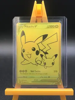Pokemon Celebrations Pikachu V & PokeBall Gold Promos SWSH TCG Excellent - Image 1